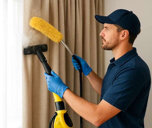 Trusted residential curtain cleaning technician Matty Curtain Cleaning wendouree-village-vic QLD